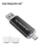 Cl usb otg haute vitesse de type c, cl micro, stockage externe, double application, 256 go, 128 go, ...