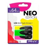 Cl usb pny 64 gb (3 uds)