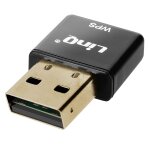 Cl� usb wifi 300mbps adaptateur r�seau bouton wps ultra - compact linq noir