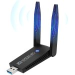 Cl wifi, 1300mbit / s cl wifi pour pc, cl usb wlan (5, 8ghz / 2, 4ghz) adaptateur usb wifi, dual antennes ...