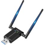 Cl wifi usb 3. 0, 1300mbps dual band 2. 4ghz / 5. 8ghz avec 2 antennas 5dbi, pour pc / desktop / laptop ...