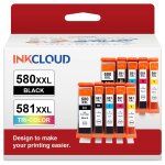 Cli - 581 pgi - 580 xxl remplacement de cartouche d'encre compatible pour canon ts8150 ts6150 ts8250 ...