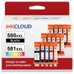 Cli - 581 pgi - 580 xxl remplacement de cartouche d'encre compatible pour canon ts8150 ts6150 ts8250 ... Cli - 581 pgi - 580 xxl remplacement de cartouche d'encre compatible pour canon ts8150 ts6150 ts8250 ...