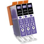 Cli - 581xxl pb photo blue cartouches dimprimante compatible pour canon 581 cli581 xxl compatible avec ...