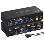 Clicksell - 4k120hz hdmi displayport kvm switch 2 pc 2 monitors 8k60hz dual monitor commutateur kvm pour ... Clicksell - 4k120hz hdmi displayport kvm switch 2 pc 2 monitors 8k60hz dual monitor commutateur kvm pour ...