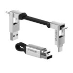 Clicksell - incharge 6 - porte cl avec cable usb c 15w - chargeur usb c universel pour appareils mobiles ...