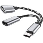 Clicksell - usb c otg, adaptateur de tlphone port de charge usb c 2. 0 avec adaptateur pd 18w compatible ...