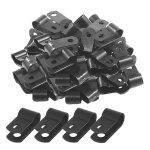 Clips de c�ble de type r en nylon noir, 1000 pi�ces, 1 / 4 pouces, pour montage int�rieur et ext�rieur, ...