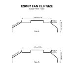 Clip ventilateur cpu 120mm, attache métallique pour radiateur processeur, fixation ventilateur pc, noir, ... Clip ventilateur cpu 120mm, attache métallique pour radiateur processeur, fixation ventilateur pc, noir, ...