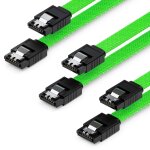 Cloudds - 3x 50cm sata 3 nylon cble set cbles de donns 6 gbit / s cbles de branchement carte mre ...