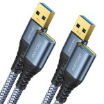 Cloudds - cable de rallonge usb 3. 0, [2m + 2m, 2 paquet] usb male vers femelle rallonge cable transfert ...