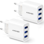 Cloudds - chargeur secteur usb 3 ports universel chargeur mural (5v 3a max) adaptateur usb universel ...