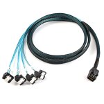 Cloudds - hte mini sas sff - 8643 interne sur disque dur cible sata a 4 angles cble raid de serveur ...
