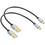 Cloudds - mini cble de donnes usb a 2. 0 vers usb mini cble d'extension usb mini b nylon tress cble ...