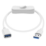 Cloudds - rallonge usb 3. 0 avec interrupteur c�ble d'extension usb avec interrupteur prise en charge ...