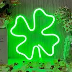 Clover neon signs, clover enseigne au néon batterie usb fonctionnement vert néon lumineux bar chambre ... Clover neon signs, clover enseigne au néon batterie usb fonctionnement vert néon lumineux bar chambre ...