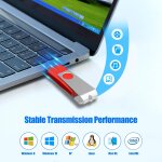 Cmjaagur - lot de 10 cls usb 2. 0 de 8 go, stockage usb avec porte - cls et autocollant pour ordinateurs, ...