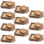 Cmjaagur - + 10 pices cl usb 16 go mmoire coeur en bois + 10 pices botes en bois cadeau de mariage[m1531] ...