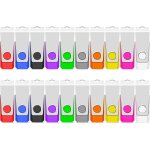 Cmjaagur - lot de 20 cls usb 2. 0 de 8 go, stockage usb avec porte - cls et autocollant pour ordinateurs, ...