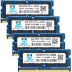 Cmjaagur - 32 go 4x8go ddr3l 1600 mhz 12800 barrette de mmoire ram ddr3 pour ordinateur portable ddr3 ...