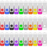 Cmjaagur - lot de 50 cls usb 2. 0 de 128 mo, stockage usb avec porte - cls et autocollant pour ordinateurs, ...