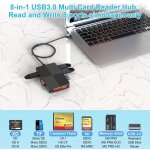 Cmjaagur - 8 in 1 usb 3. 0 lecteur de carte mémoire, usb a vers sd adaptateur de lecteur de carte sd ... Cmjaagur - 8 in 1 usb 3. 0 lecteur de carte mémoire, usb a vers sd adaptateur de lecteur de carte sd ...