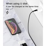 Cmjaagur - cble lightning vers usb micro sd lecteur de carte chargeur pour apple iphone 14 otg adaptateur ...