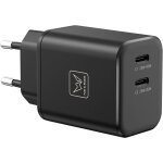 Cmjaagur - chargeur secteur ultra rapide 45w duo pour samsung, usb c 2 ports gan ii adapter compatible ...