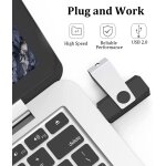 Cmjaagur - cl usb 8 go lot de 5 usb 2. 0 pendrive clef usb 8go pivotantes disque mmoire stick avec ...