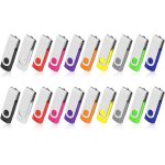 Cmjaagur - cl usb 8go lot de 20 cle usb 2. 0 mmoire stick pivotant stockage flash drive grande vitesse ...