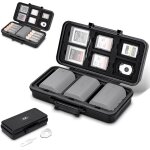 Cmjaagur - etui etanche pour carte mmoire d'appareil photo, bote de rangement pour 3 batteries lp - ...
