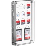 Cmjaagur - etui magnétique transparent pour mini carte sim et emplacements pour cartes micro sd tf avec ... Cmjaagur - etui magnétique transparent pour mini carte sim et emplacements pour cartes micro sd tf avec ...