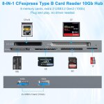 Cmjaagur - lecteur de carte express type b avec usb 3. 2 gen 2 10gpbs, 8 en 1 usb - c / usb - a type ... Cmjaagur - lecteur de carte express type b avec usb 3. 2 gen 2 10gpbs, 8 en 1 usb - c / usb - a type ...