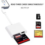 Cmjaagur - lecteur de carte sd 3 en 1 gb tf , type c vers sd / tf / , adaptateur 3 emplacements pour ... Cmjaagur - lecteur de carte sd 3 en 1 gb tf , type c vers sd / tf / , adaptateur 3 emplacements pour ...
