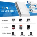 Cmjaagur - lecteur de carte sd pour iphone 17 / 16 / 15 / 14, 3 en 1 lecteur de carte xd pour cartes ... Cmjaagur - lecteur de carte sd pour iphone 17 / 16 / 15 / 14, 3 en 1 lecteur de carte xd pour cartes ...