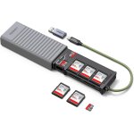 Cmjaagur - lecteur carte sd tf usb c et usb a etui de stockage portable pour sd tf sim adaptateur card ...