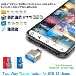 Cmjaagur - lecteur de carte tf pour iphone ipad, micro sd adaptateur lightning ms carte mmoire lecteur ...