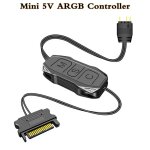 Col'hymoon ar - 1 rvb contrôleur câble 5v 3 broches 3pin à sata argb mini contrôleur hub adaptateur pour ... Col'hymoon ar - 1 rvb contrôleur câble 5v 3 broches 3pin à sata argb mini contrôleur hub adaptateur pour ...