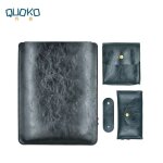 Combinaison de sacoche en cuir microfibre pour ordinateur portable, tui ultra fin pour macbook pro retina ...