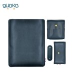 Combinaison de sacoche en cuir microfibre pour ordinateur portable, tui ultra fin pour macbook pro retina ...