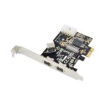 Combo carte contrôleur pcie 1394b 1, 2x ports firewire 1394b, carte ti 1394 nipseyteko Combo carte contrôleur pcie 1394b 1, 2x ports firewire 1394b, carte ti 1394 nipseyteko