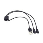 Combo usb  micro usb double prise, cble sparateur de donnes 2 en 1 pour htc sam sung tlphone portable ...