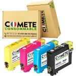 Comete marque franaise - 405xl - 4 cartouches d'encre compatibles avec epson 405 xl valise - pour epson ...