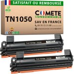Comete, marque franaise - tn1050 - 2 toners compatibles avec brother tn1050 - pour brother mfc - 1910w ...