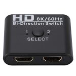 Commutateur bidirectionnel compatible 4k x 2k, r�partiteur � 2 ports pour ordinateur portable, pc et ...