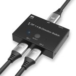 Commutateur diviseur bidirectionnel 8k dp 1. 4, 144hz 120hz, pour plusieurs sources et affichages