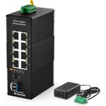 Commutateur ethernet 8 ports gigabit industriel din chienen 2 ports sfp avec 1 module lc 20 km, commutateur ... Commutateur ethernet 8 ports gigabit industriel din chienen 2 ports sfp avec 1 module lc 20 km, commutateur ...