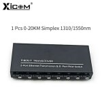 Commutateur fiber ethernet gigabit 100 / 1000m, metteur - rcepteur optique monomode 8x1. 25g, 2 ports ...