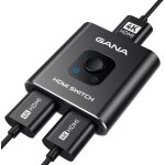 Commutateur hdmi bidirectionnel 4k@60 hz, en aluminium 2 en 1 sortie, hub hdmi manuel compatible avec ...