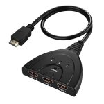 Commutateur hdmi portable 3 entr�es et 1 sortie hdmi full hd 1080p, affichage d'image 3d pour appareils ...